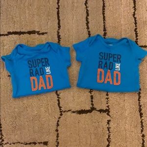 Super rad like dad onesies 6 months
